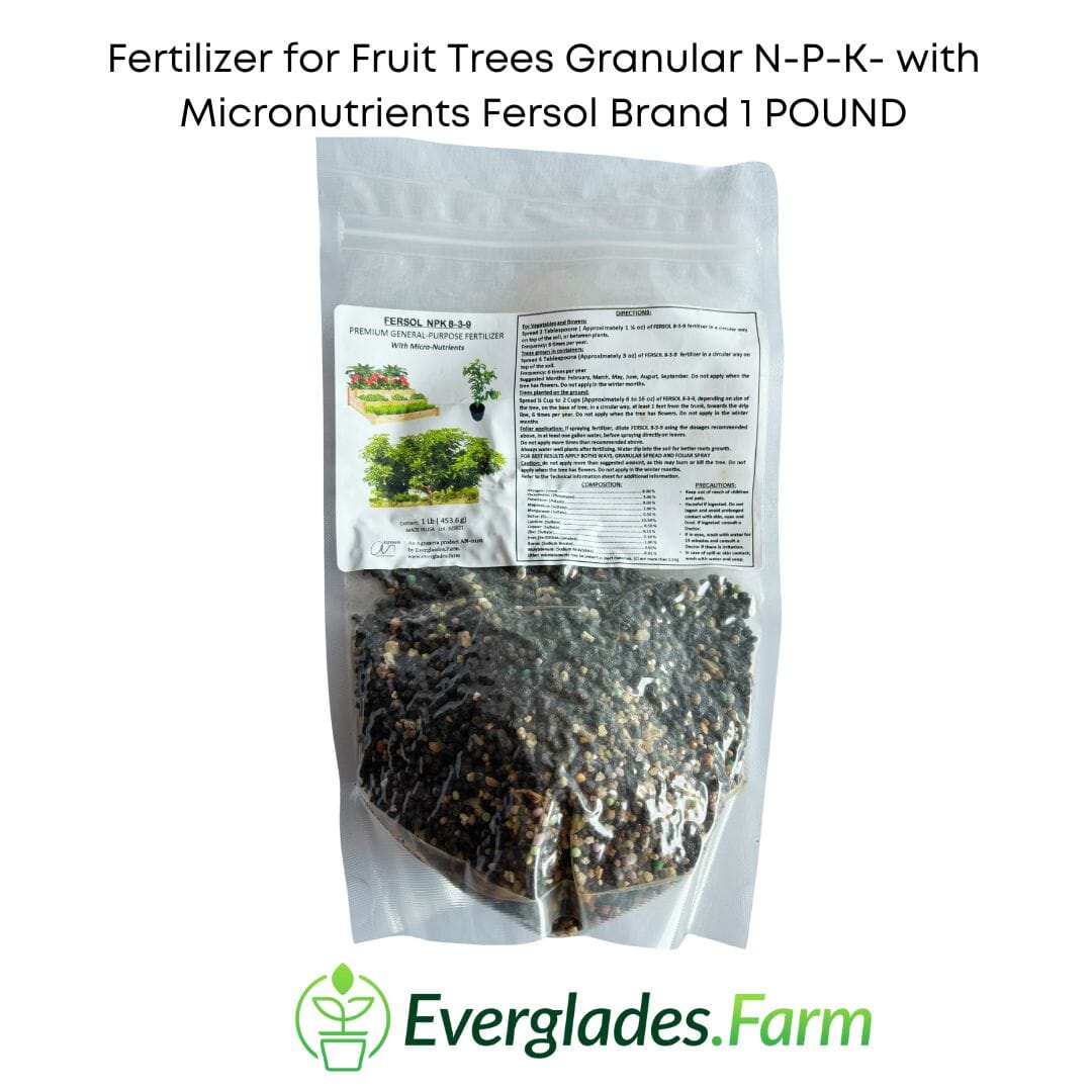 Fertilizer for Fruit Trees Granular 8-3-9- with Micronutrients Fersol Brand - Image 3