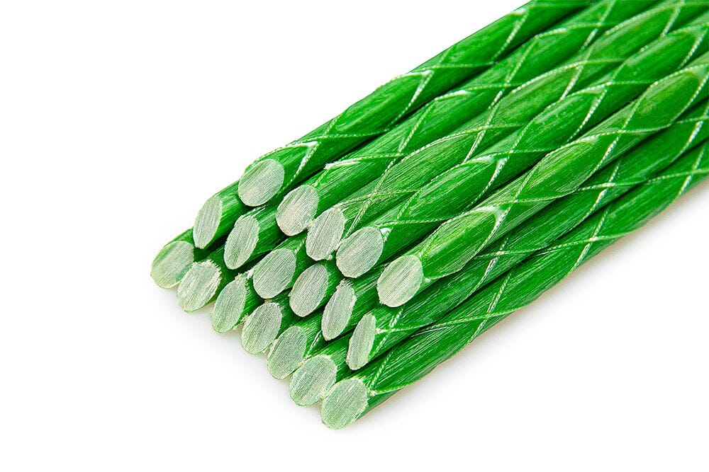 Garden Stakes Heavy Duty Fiberglass Green - Pack of 20